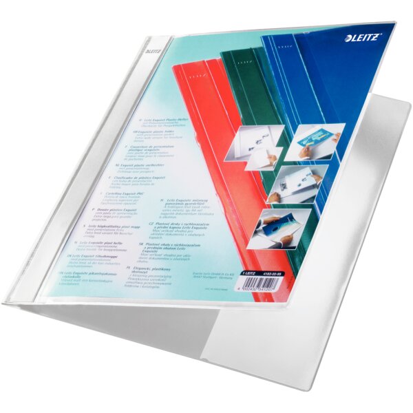 LEITZ Chemise à lamelle Exquisit à pochette de présentation