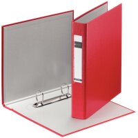LEITZ Ringbuch Standard, DIN A5, rot, 2 D-Ring-Mechanik