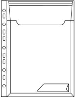 LEITZ Sicht- Prospekthülle CombiFile Maxi, A4, PP, blau