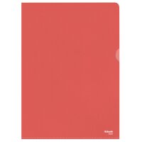 Esselte Pochette coins Standard, A4, PP grainé, rouge