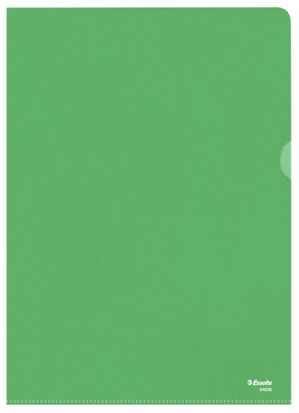 Esselte Sichthüllen Standard, DIN A4, PP, grün, 0,12 mm