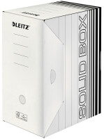 LEITZ Boîte à archives Solid, (L)150 mm, blanc/noir,
