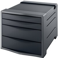 Esselte Module de classement Europost, 4 tiroirs, gris /noir