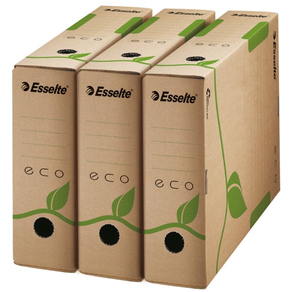Esselte Archiv-Schachtel ECO, DIN A4, braun, (B)100 mm