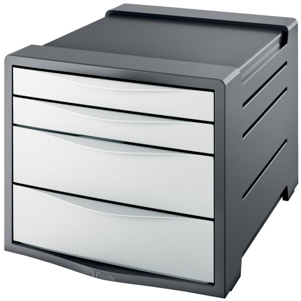 Esselte Module de classement Europost, 4 tiroirs, gris/blanc