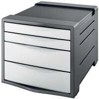 Esselte Module de classement Europost, 4 tiroirs, gris/blanc