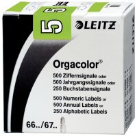 LEITZ Etiquette numérique Orgacolor 8, rouleau, gris