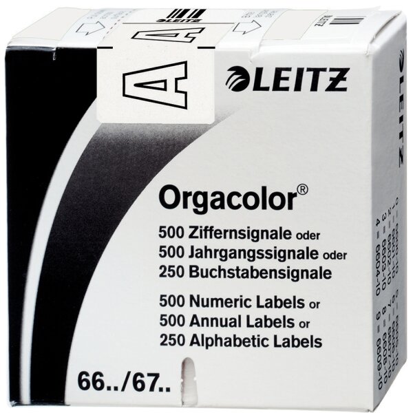 LEITZ Buchstabensignal Orgacolor "T", auf Rolle, violett
