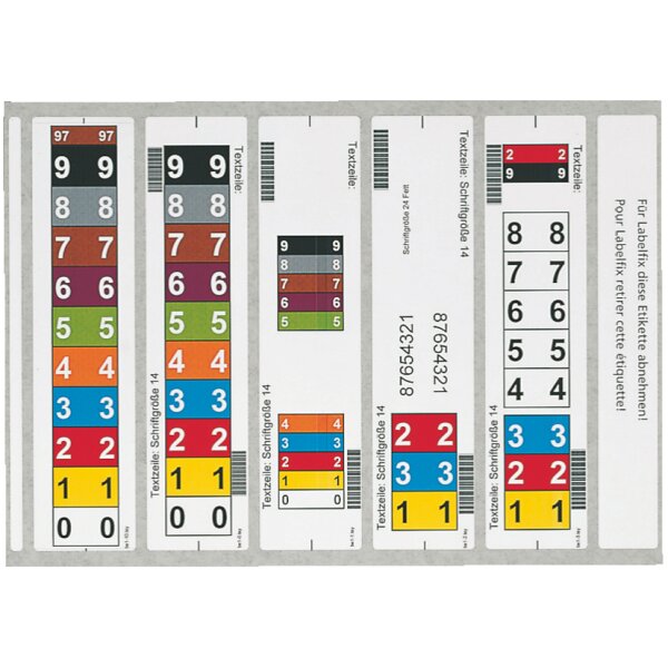 LEITZ Beschriftungsetiketten OrgacolorPlus für Inkjet Laser