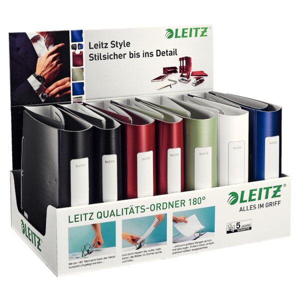 LEITZ Ordner Active Style, 180 Grad, 15er Display