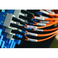 DYMO XTL Bande à lettrage vinyle, noir/blanc, 19...