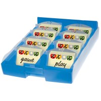 HAN Lernkartei CROCO DUO, A8 quer, grau-transluzent