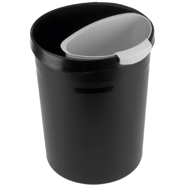 HAN Insert corbeille &agrave; papier PP, 1 L, sans couvercle, gris