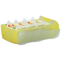 HAN Lernkartei CROCO, A8 quer, grau-transluzent