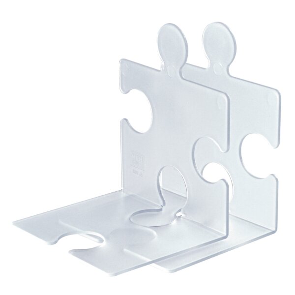 HAN Serre-livres PUZZLE, set de 2, translucide