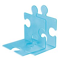 HAN Buchstütze PUZZLE, 2er Set, klar-transluzent