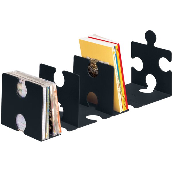 HAN Serre-livres PUZZLE, set de 2, bleu translucide