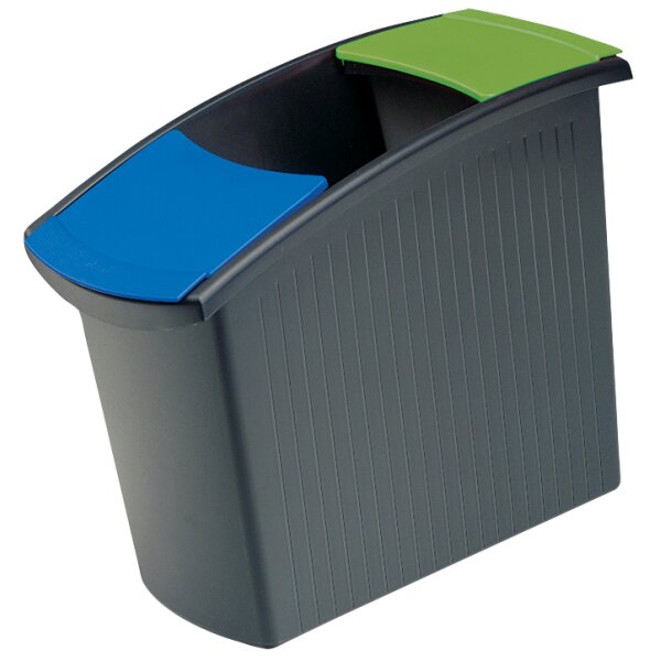 HAN Papierkorb MONDO, PP, 18 Liter, grün-transluzent