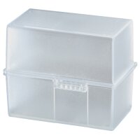 HAN Karteikasten, Polystyrol, A7 quer, weiss-transluzent