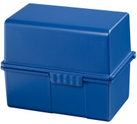 HAN Boîte à fiches, A8 paysage, plastique, bleu