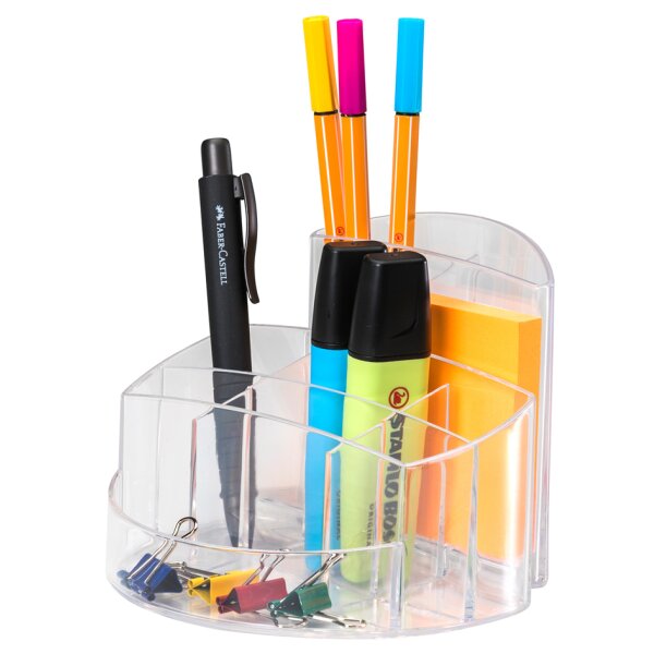 HAN Multipot à crayons RONDO, polystyrène, gris foncé