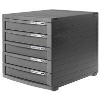 HAN Module de classement CONTUR, 5 tiroirs, noir