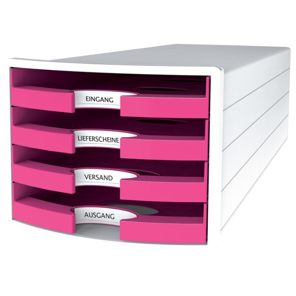 HAN Module de rangement IMPULS 2.0, 4 tiroirs ouverts, blanc