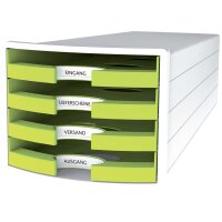HAN Schubladenbox IMPULS 2.0, 4 offene Schübe, weiss lila
