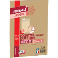 GPV Faltenversandtaschen C4, 229 x 324 mm, ohne Fenster