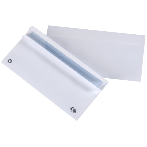 GPV Briefumschläge, DL, 110 x 220 mm, weiss, ohne Fenster