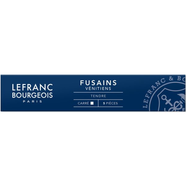 LEFRANC BOURGEOIS Fusains V&eacute;nitiens, &eacute;tui de 5, anguleux