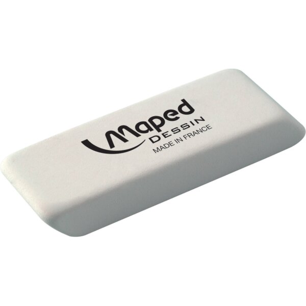 Maped Kautschuk-Radierer Dessin, mittel, weiss