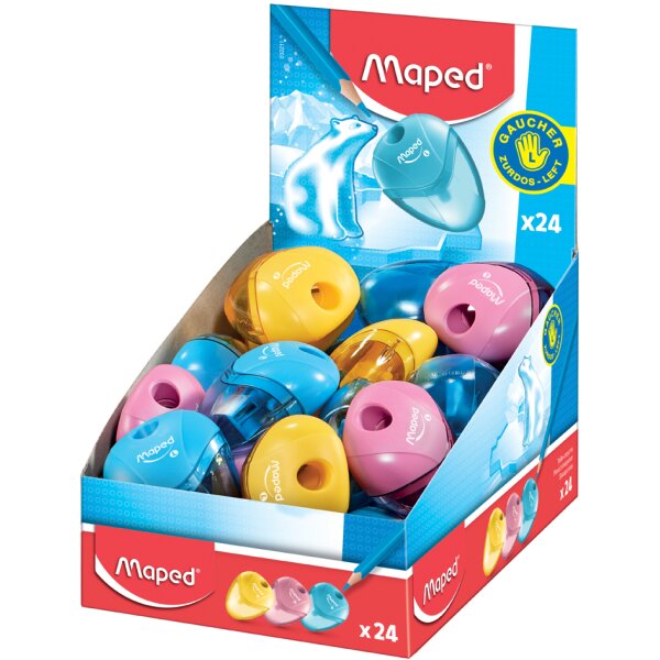 Maped Spitzdose i-gloo, f&uuml;r Linksh&auml;nder, 24er Display