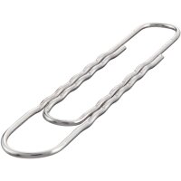 Maped Aktenklammern, vernickelt, 77 mm, gewellt