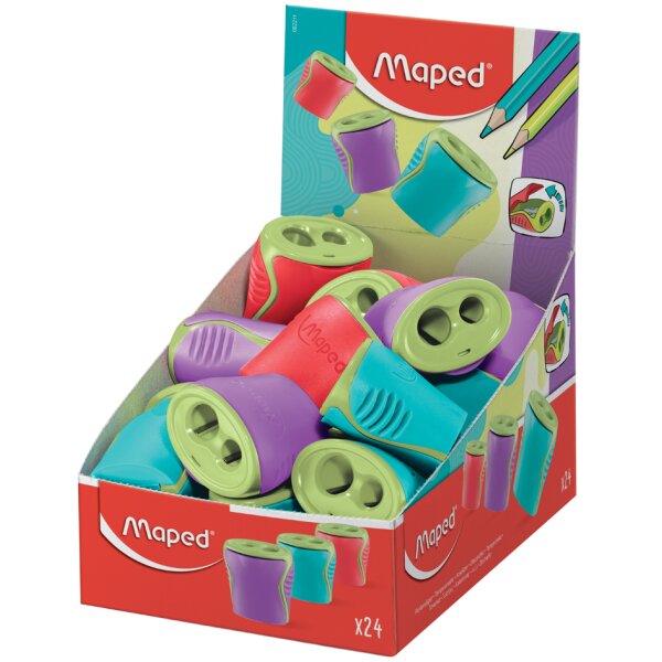 Maped Doppel-Spitzdose Boogy, aus Kunststoff, 24er Display