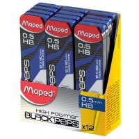 Maped Mines pour porte-mines BLACKPEPS, 0,7 mm,...