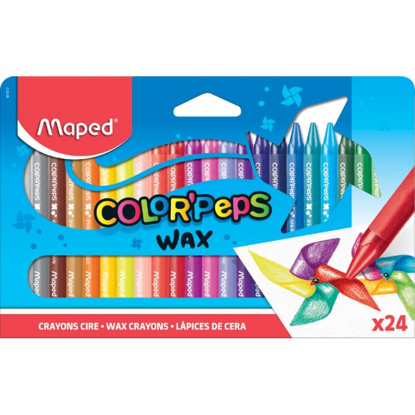 Maped Wachsmalstift COLORPEPS WAX, 24er Kartonetui