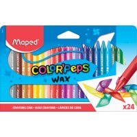 Maped Wachsmalstift COLORPEPS WAX, 24er Kartonetui