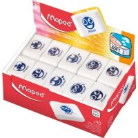 Maped Gomme en plastique Essentials Soft, blanc,...