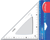 Maped Zeichendreieck Cristal 45 Grad, Hypotenuse: 210 mm