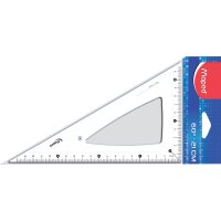 Maped Zeichendreieck Cristal 45 Grad, Hypotenuse: 210 mm