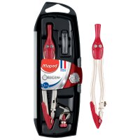 Maped Boîte de compas Origin, 3 pièces, assorti
