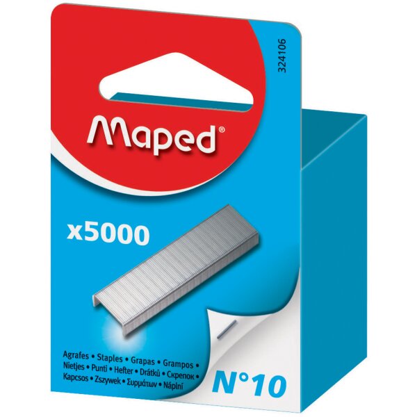 Maped Agrafes 26/6, grand paquet, zingué