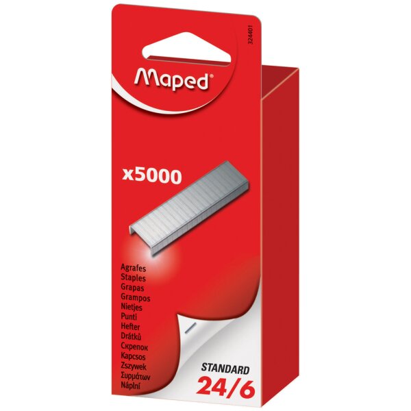 Maped Agrafes BB 8/4, grand paquet, cuivr&eacute;