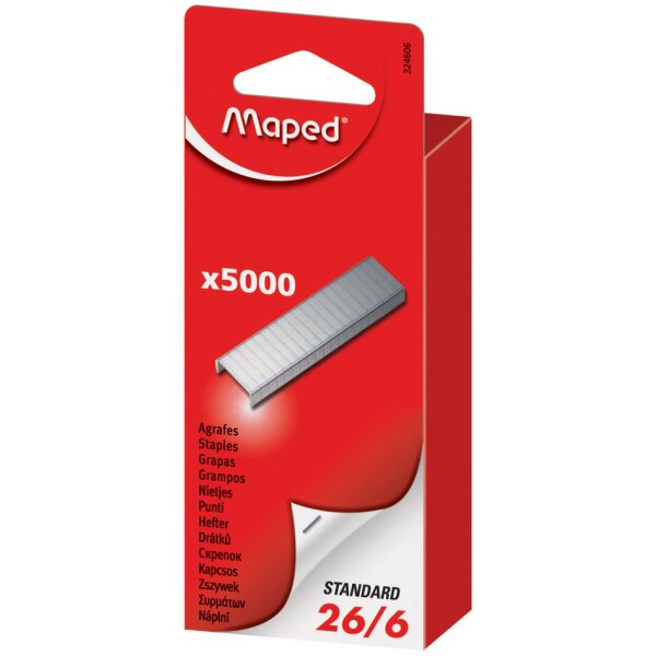 Maped Agrafes BB 8/4, grand paquet, cuivr&eacute;