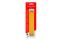 CARAN DACHE Bleistifte mit Radierer HB 351.372 4 Stück