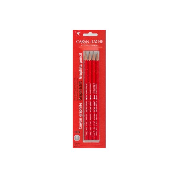 CARAN DACHE Schulbleistift Edelweiss HB 341.372 4 Stück Blister