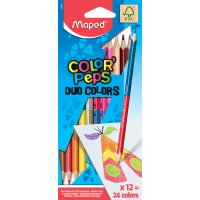 Maped Dreikant-Buntstift COLORPEPS DUO, 12er Kartonetui