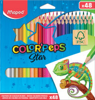 MAPED Crayon de couleur COLORPEPS Star, étui...
