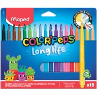 Maped Fasermaler COLORPEPS Long Life, 24er Kartonetui